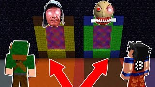 ENCONTRAMOS 2 PORTAIS NO MINECRAFT QUAL ESCOLHER  CHAVES amp BALDIS BASICS [upl. by Tempa]