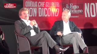 Festa del Fatto a Roma Travaglio incontra Proietti Rivedi quotDue parole quattro risatequot [upl. by Handler]