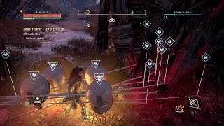 Horizon Zero Dawn  Stone Yield bandit camp  booby trap [upl. by Banwell]