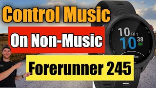 Garmin forerunner 245 music control on NON MUSIC MODEL [upl. by Atelahs]