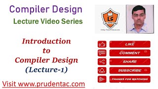 Introduction to Compiler Design Lecture1  Compiler Design Lecture Series  Basics of compiler [upl. by Ellecram]