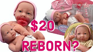 20 Reborn Baby Cheap Realistic Baby Doll Review  Berenguer JC Toys Newborn Doll [upl. by Thilde148]