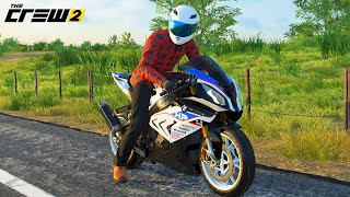 Bmw S1000RR HP4 forest ride  The Crew 2 Gameplay [upl. by Nitsrek]