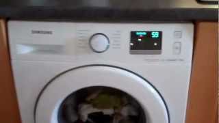 Samsung Ecobubble Washer 8KG 1400rpm A WF80F5EOW4W [upl. by Acceb247]