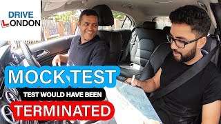 UK Driving test  TERMINATED TEST  Learner Driver Mock Test  Isleworth 2019 [upl. by Ahtilat]