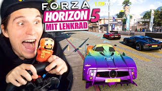 Ich fahre zum ersten mal MIT LENKRAD Forza Horizon 5 [upl. by Kenyon]