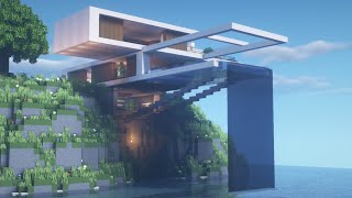 Minecraft Tutorial  Modern House  Gracium  Modern City 19 [upl. by Clellan]