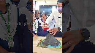 Volcano makingprocessଜ୍ଵାଳାମୁଖୀ shorts viralvideo funny physics experiment [upl. by Ahsieka727]