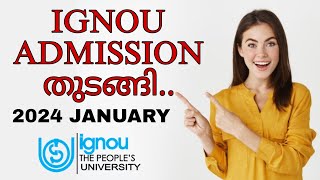 IGNOU ADMISSION STARTED  2024 JANUARY IGNOUalerts ignouadmission [upl. by Lletnwahs]