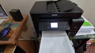 EPSON L6170 DUPLEX PRINTING SPEED TEST [upl. by Schmitz18]