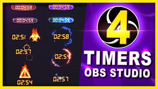 Add a Countdown TIMER to OBS studio  4 different methods Obs tutorial [upl. by Alanah]