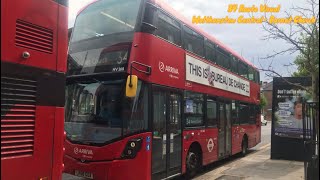 FULL ROUTE VISUAL  London Bus Route 34 Walthamstow Central  Barnet Church LK66GGA HV268 [upl. by Sarkaria]