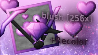 blush 256x  1 Recolor MCBE PvP Texture Pack 119  FPS BOOST Best Mcpe PVP Pack ever [upl. by Enomaj496]