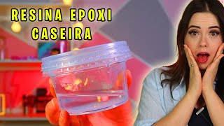 COMO FAZER RESINA EPOXÍ  SERÁ QUE PRESTA Com dois ingredientes [upl. by Donni696]