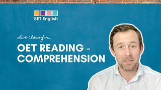 OET Reading  Comprehension [upl. by Norred]