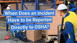 OSHA Incident Recordkeeping and Reporting [upl. by Ruford781]