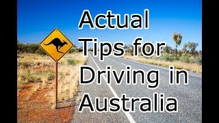 Actual Tips For Driving In Australia [upl. by Llevel]