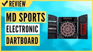 MD Sports Electronic Dartboard with Cabinet and Accessories Review [upl. by Atilal]