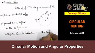 Class 11 Physics  Circular Motion  1 Circular Motion and Angular Properties  For JEE amp NEET [upl. by Airamasor928]