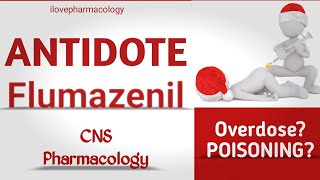 Flumazenil  Antidote  Benzodiazepine Overdose  Toxicity Pharmacology  Toxicology [upl. by Bettzel]