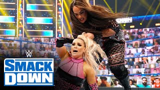 Tamina amp Natalya vs Jax amp Baszler – WWE Women’s Tag Team Title Match SmackDown May 14 2021 [upl. by Ellehcim]