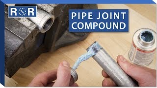 How to Use Pipe Joint Compound  Repair and Replace [upl. by Drus]