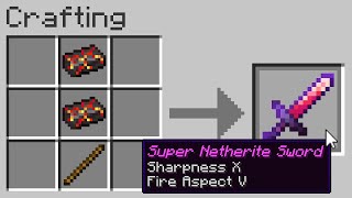 Minecraft UHC but you can craft quotSuper Netheritequot items [upl. by Carlene675]