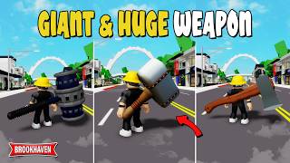 NEW 10 GIANT amp HUGE WEAPON Di Brookhaven IDCODES  Roblox [upl. by Lessirg]