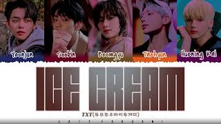 TXT  ICE CREAM 소악행 Lyrics Color CodedHanRomEng [upl. by Nalra]