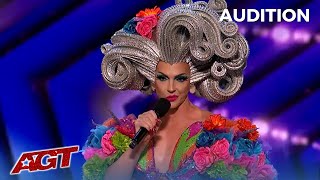 Drag Queen Alyssa Edwards From RuPauls Drag Race and Her FABULOUS Dancing Queens on AGT [upl. by Naehgem]