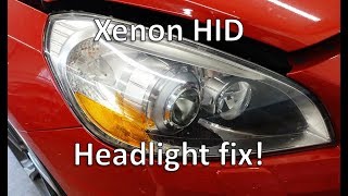 How to replace fix Xenon HID projector headlights  Volvo S60 [upl. by Grantley]