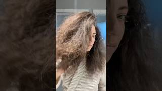 Dyson Airstrait on curly hair ​⁠dyson curlyhair dysonairstrait straighthair grwm dyson [upl. by Silvie]