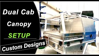 Dual Cab Canopy Setup For Work  Fully Custom Designed [upl. by Jahdol]