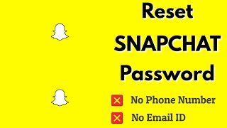 How To Recover Snapchat Account Without Phone Number or Email [upl. by Adeirf]