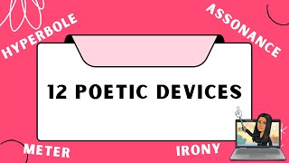 Poetry  Poetic techniques  Literary devices English Poem Writing  Learn with examples [upl. by Ahselak805]