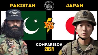 Pakistan vs Japan Who Has the Strongest military  World Defense Data Comparison [upl. by Nolie213]