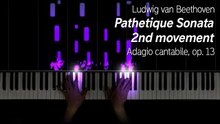 Beethoven  Pathetique Sonata 2nd movement [upl. by Ahsinel]