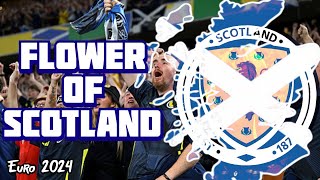 Flower of Scotland  Scotland national anthem Euro 2024 WITH LYRICS [upl. by Kaiulani]