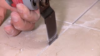 Regrouting A Bathroom Floor [upl. by Atnauq]