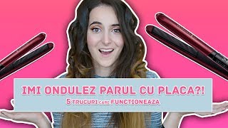 Imi ondulez parul cu placa 5 TRUCURI care FUNCTIONEAZA [upl. by Iruahs]