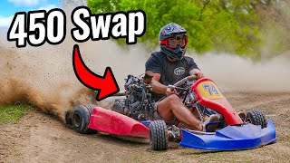 Shifter Kart with 450cc Dirt Bike Motor [upl. by Rodablas464]