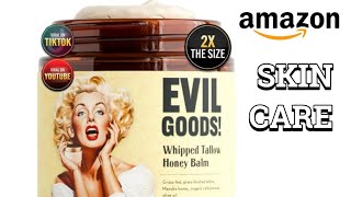 HOW TO USE EVIL GOODS WHIPPED TALLOW HONEY BALM  AMAZON FINDS [upl. by Asirret]