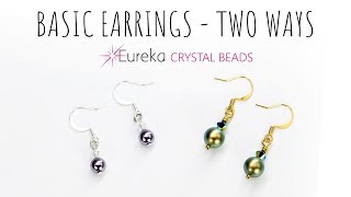 Learn to make simple earrings  the right way [upl. by Airdnaxila157]