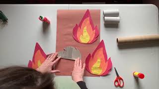 Paper Campfire Craft [upl. by Isayg]