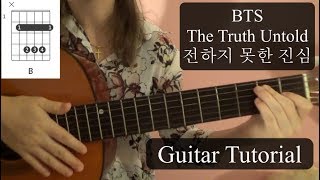 BTS The Untold Truth  Guitar Tutorial [upl. by Brand]