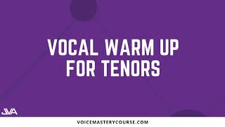 TENOR VOCAL WARM UP [upl. by Coppinger]