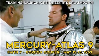 MercuryAtlas 9  Historical Footage Full Mission Narration HD Gordon Cooper  Faith 7 [upl. by Fiden]