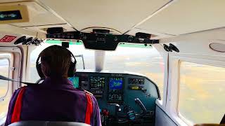 BrittenNorman Islander of FIGAS landing at RAF Mount Pleasant in the Falklands [upl. by Anyala481]