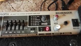 Behringer Ultratone K450FX review [upl. by Ytsirc]