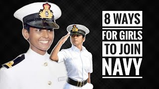 8 Ways For Girls To Join Indian Navy  How Girls Can Join Indian Navy Hindi [upl. by Nylg850]